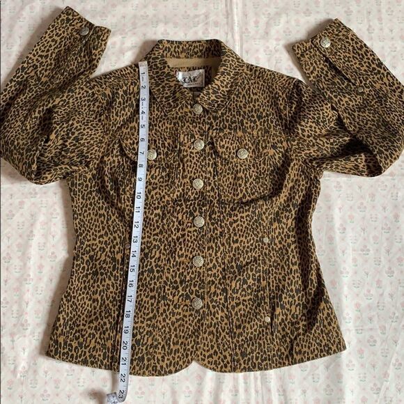 LAL Live a Little Animal Print Jacket Size S - Picture 12 of 16